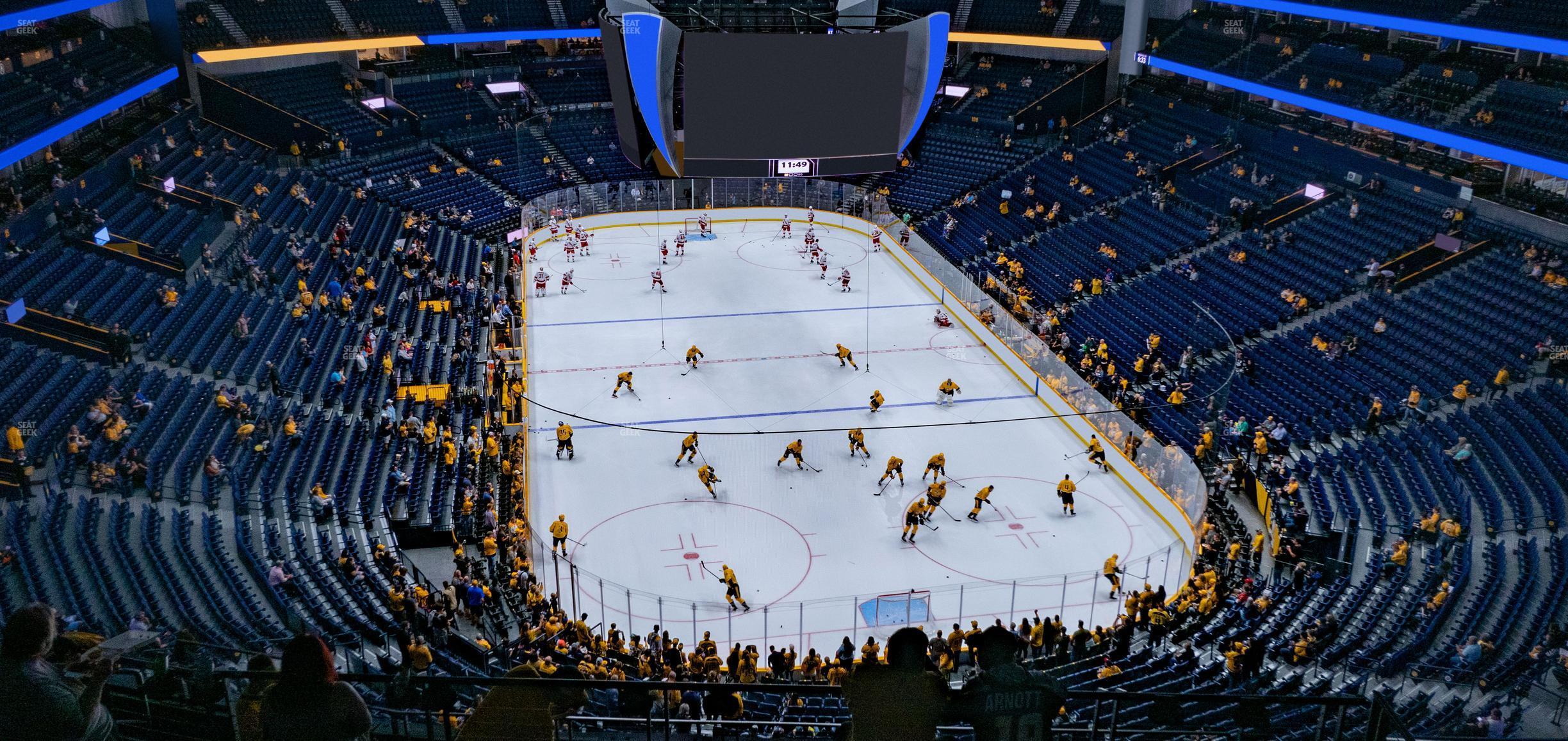 Seating view for Bridgestone Arena Section 333