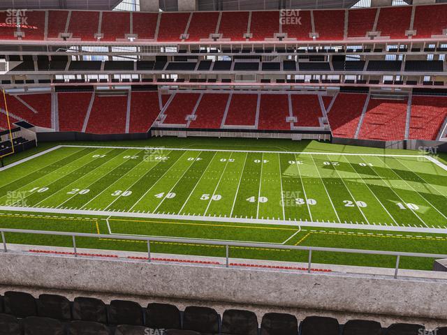 Seating view for Mercedes-Benz Stadium Section Club 210