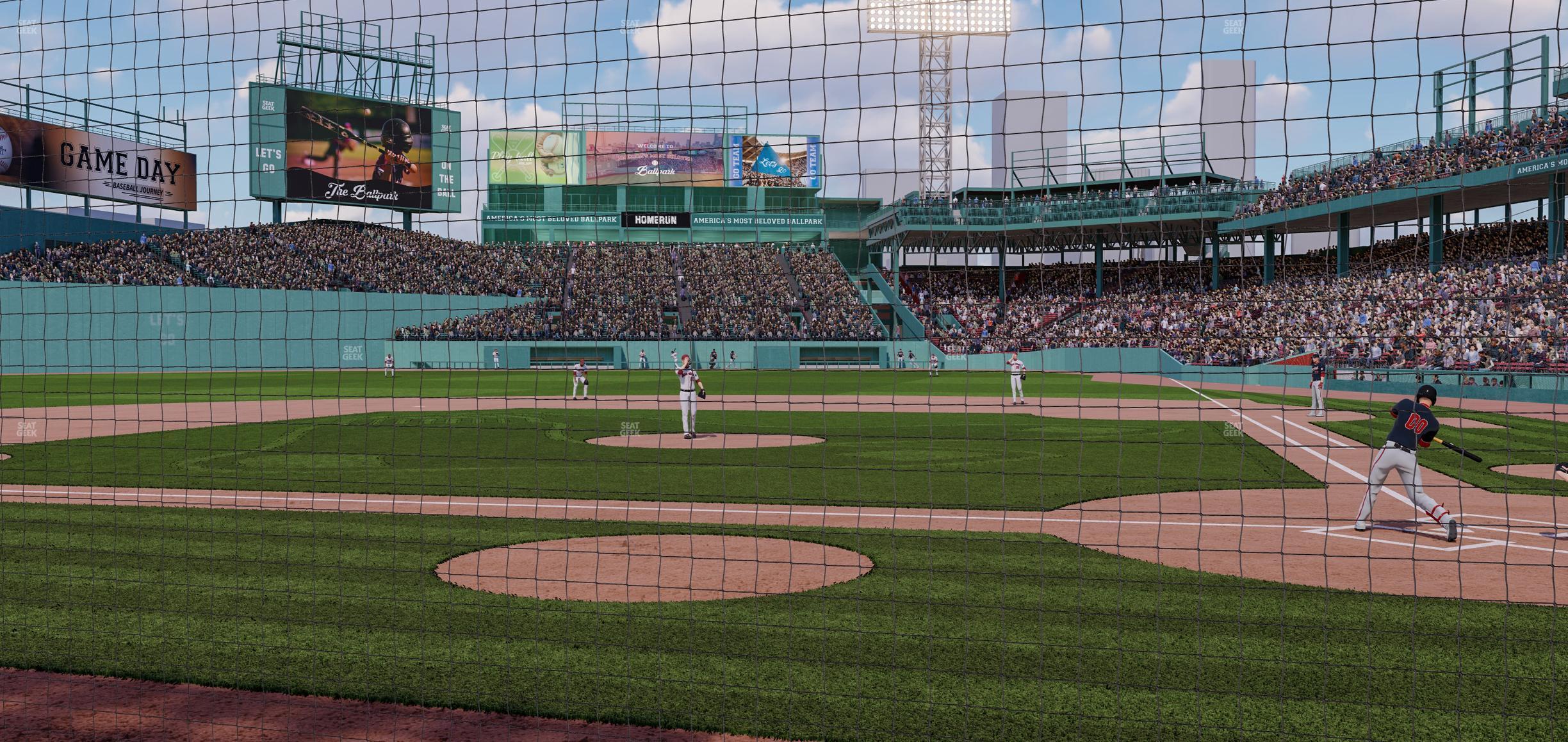 Seating view for Fenway Park Section Dugout Box 54