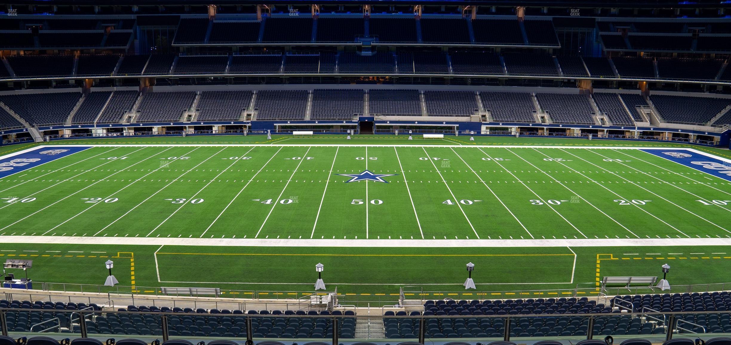 Seating view for AT&T Stadium Section Founders Club C 235