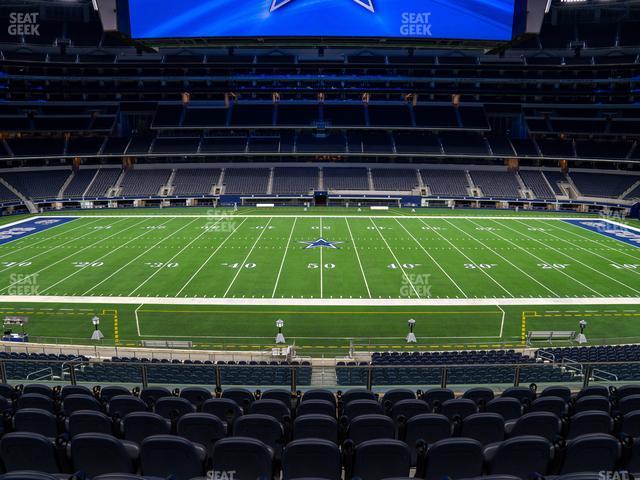 Seating view for AT&T Stadium Section Founders Club C 235