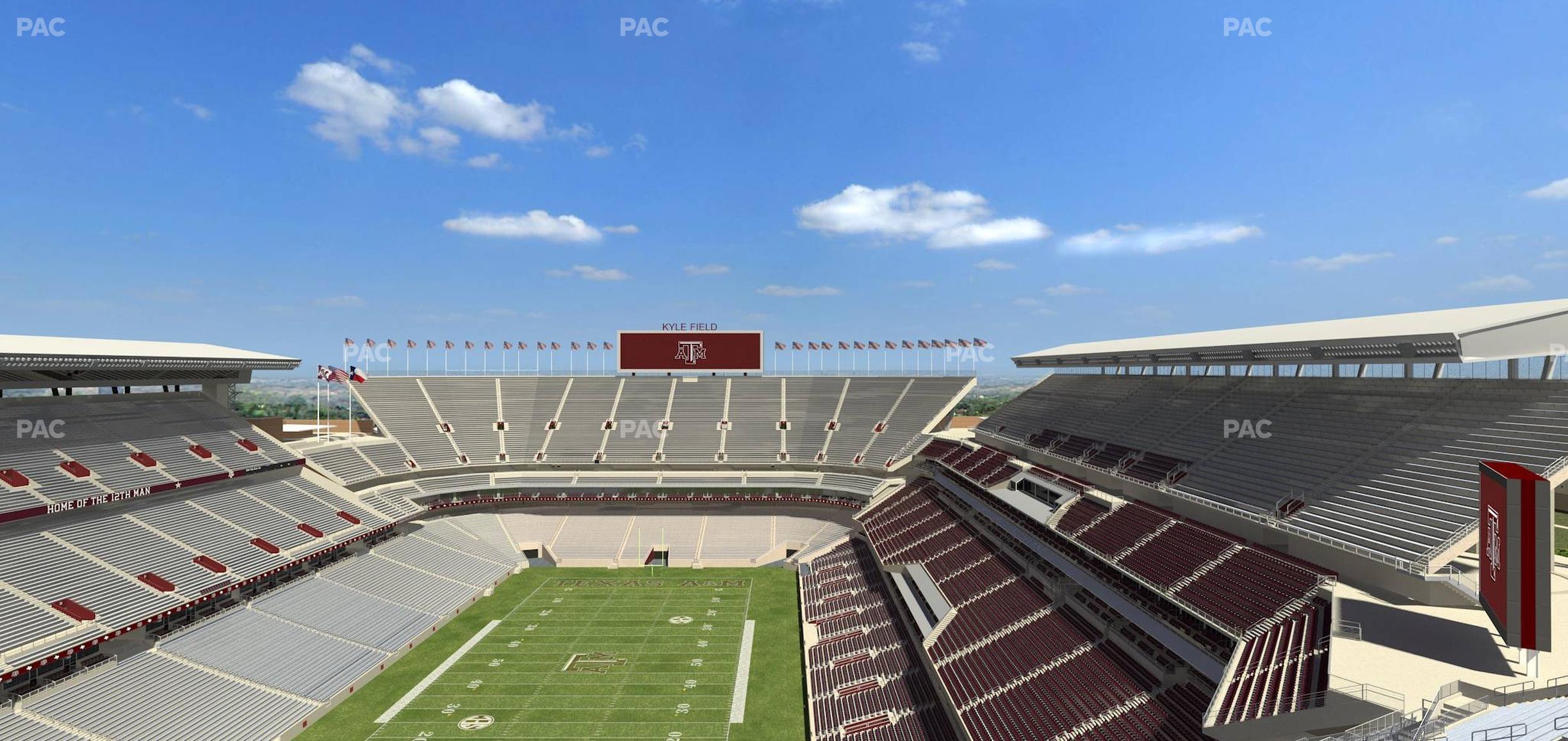 Seating view for Kyle Field Section 412