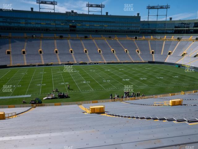 Seating view for Lambeau Field Section 123