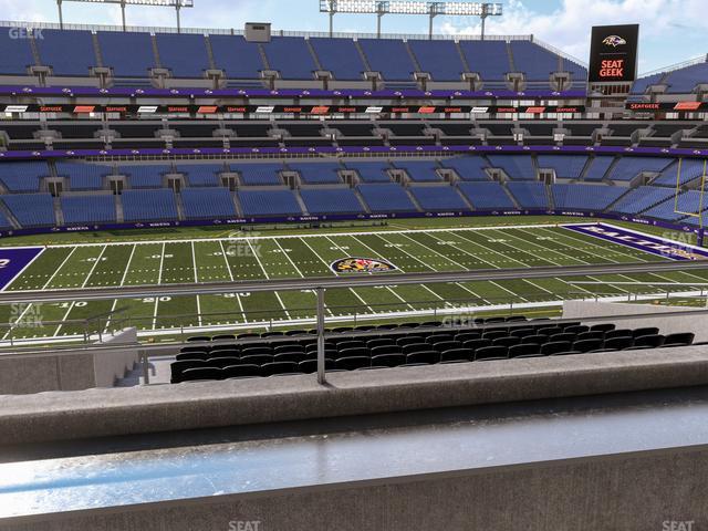 Seating view for M&T Bank Stadium Section Suite 322