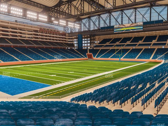 Seating view for Ford Field Section 121