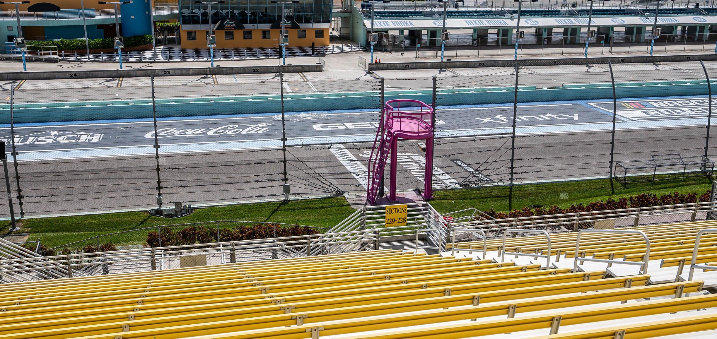 Seating view for Homestead-Miami Speedway Section 229