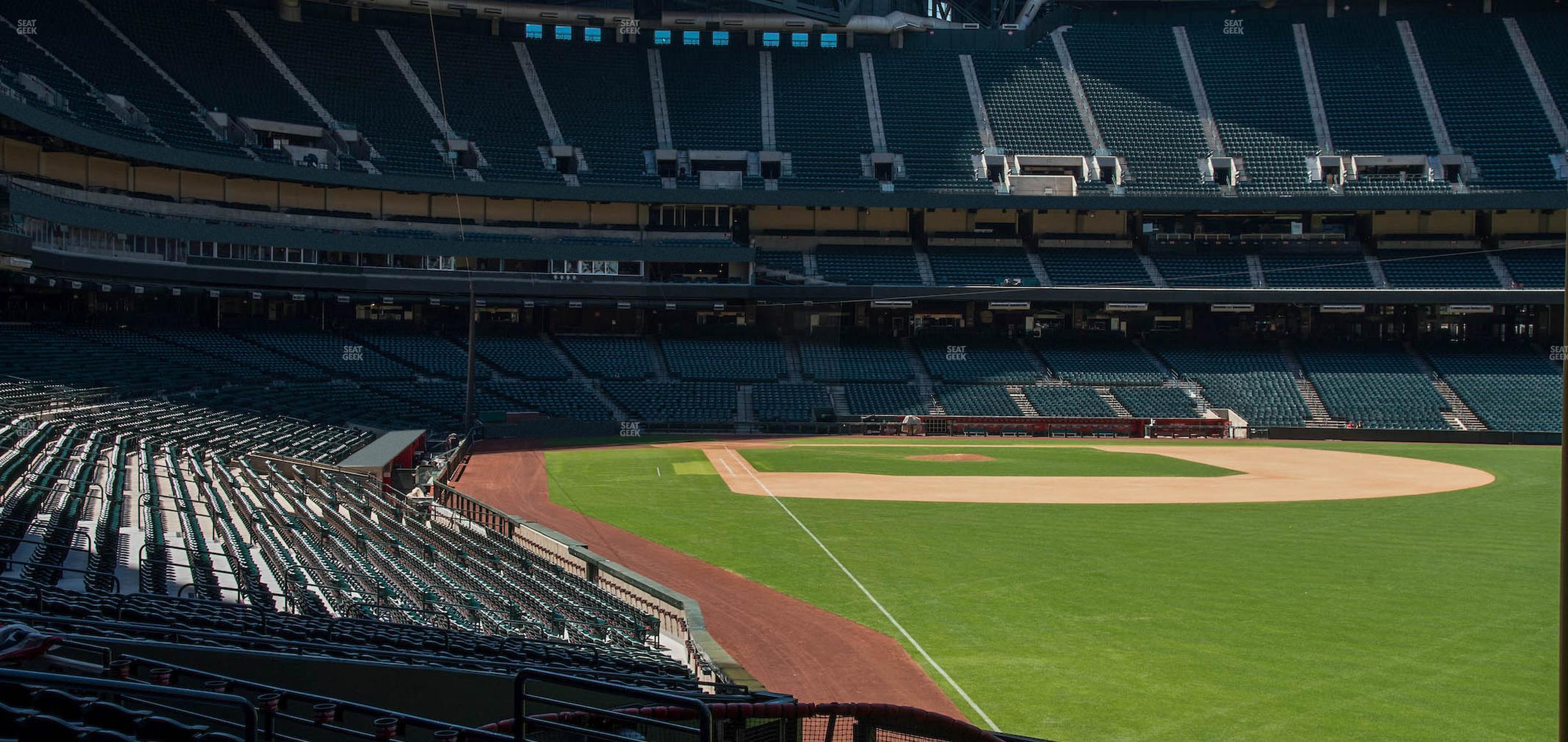 Seating view for Chase Field Section 107