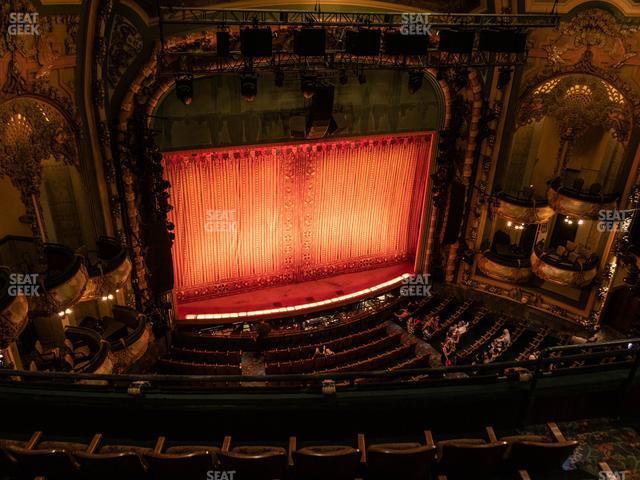 Seating view for New Amsterdam Theatre Section Balcony Left