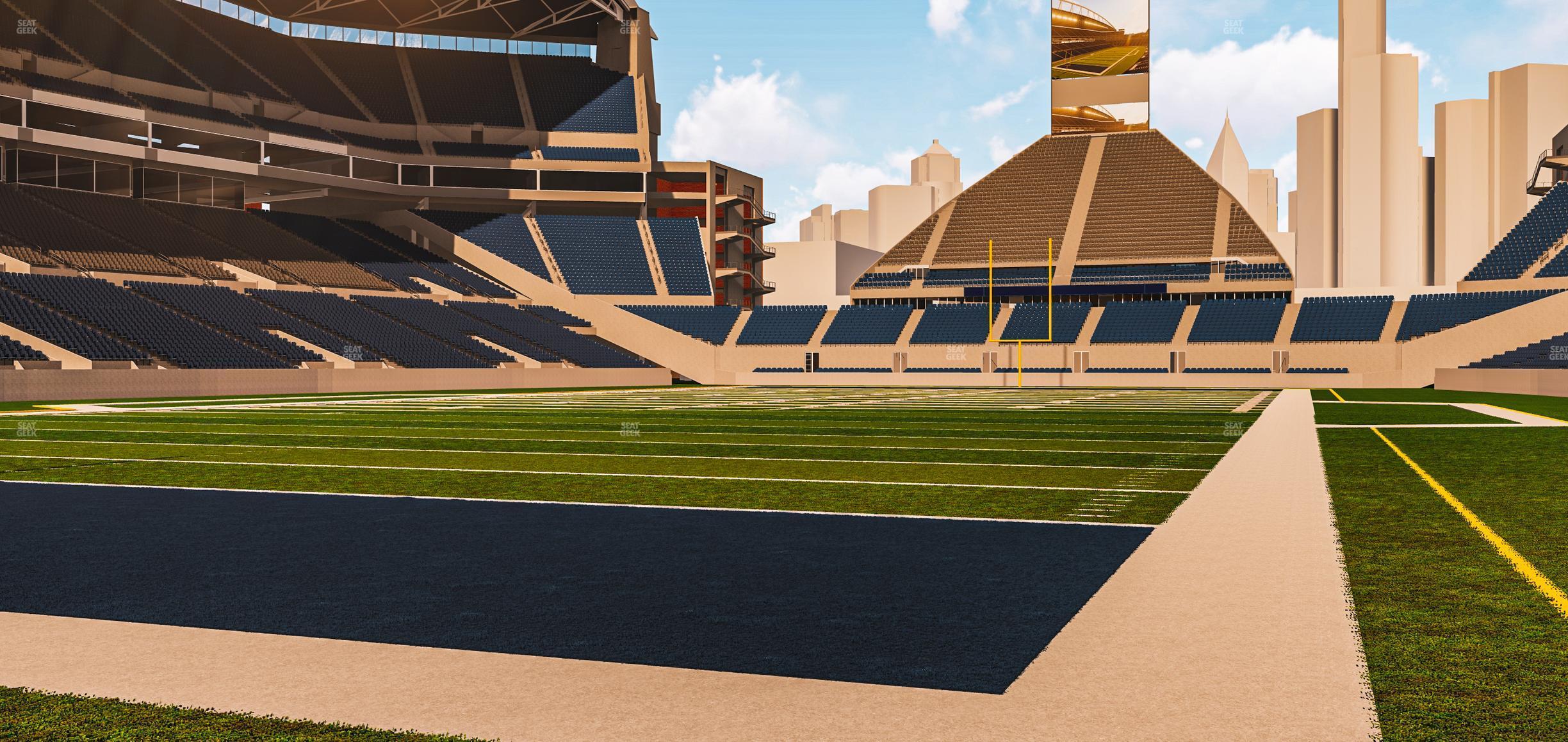 Seating view for Lumen Field Section Field 119