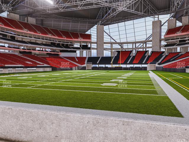 Seating view for Mercedes-Benz Stadium Section West Field Suite 9