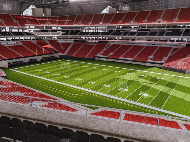 Seating view for Mercedes-Benz Stadium Section 206