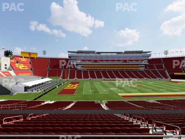 Seating view for Los Angeles Memorial Coliseum Section 124 A