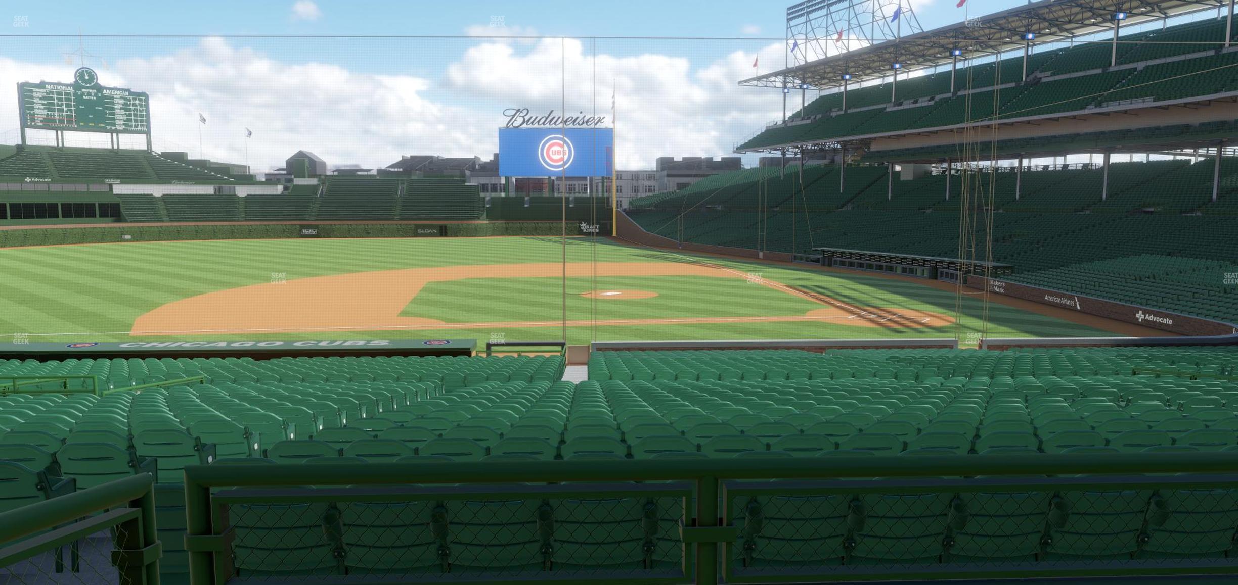 Seating view for Wrigley Field Section 212