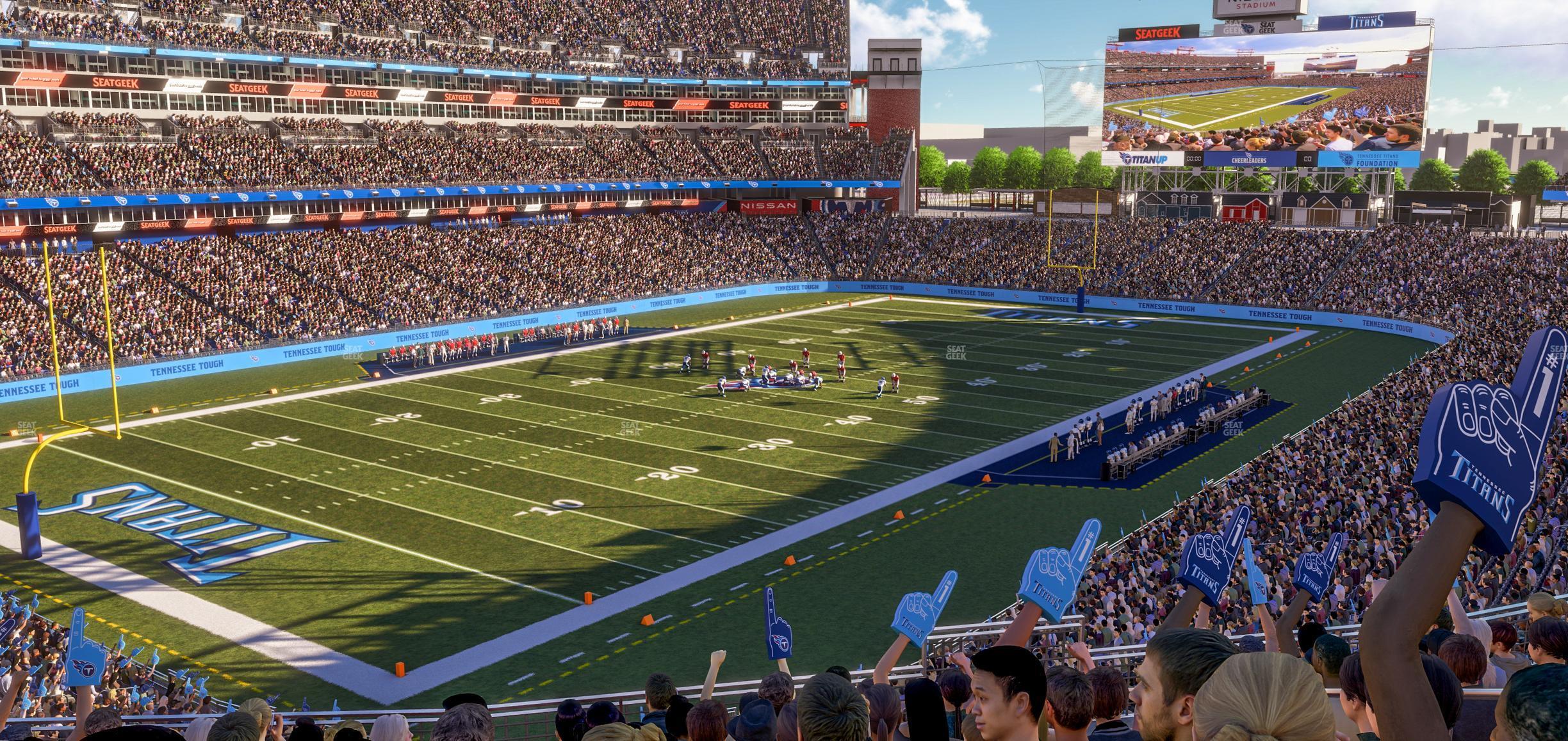 Seating view for Nissan Stadium Section 243