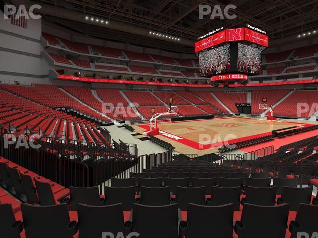 Seating view for Pinnacle Bank Arena Section 121