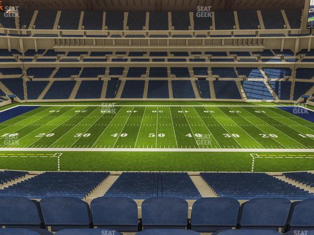 Seating view for Lucas Oil Stadium Section 340