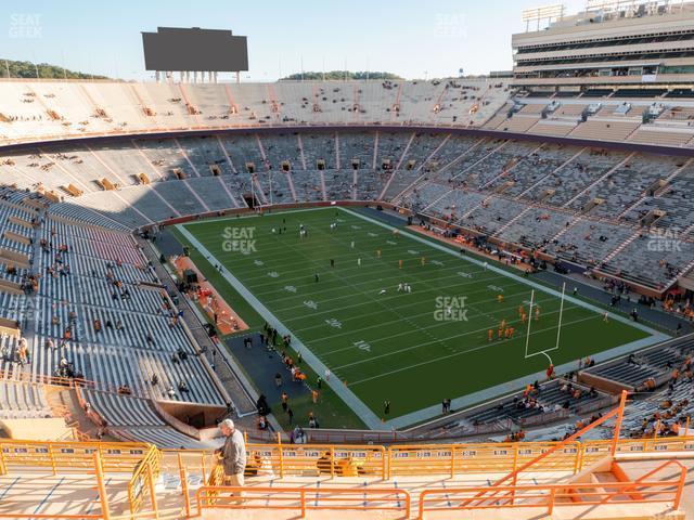 Seating view for Neyland Stadium Section Zz 12