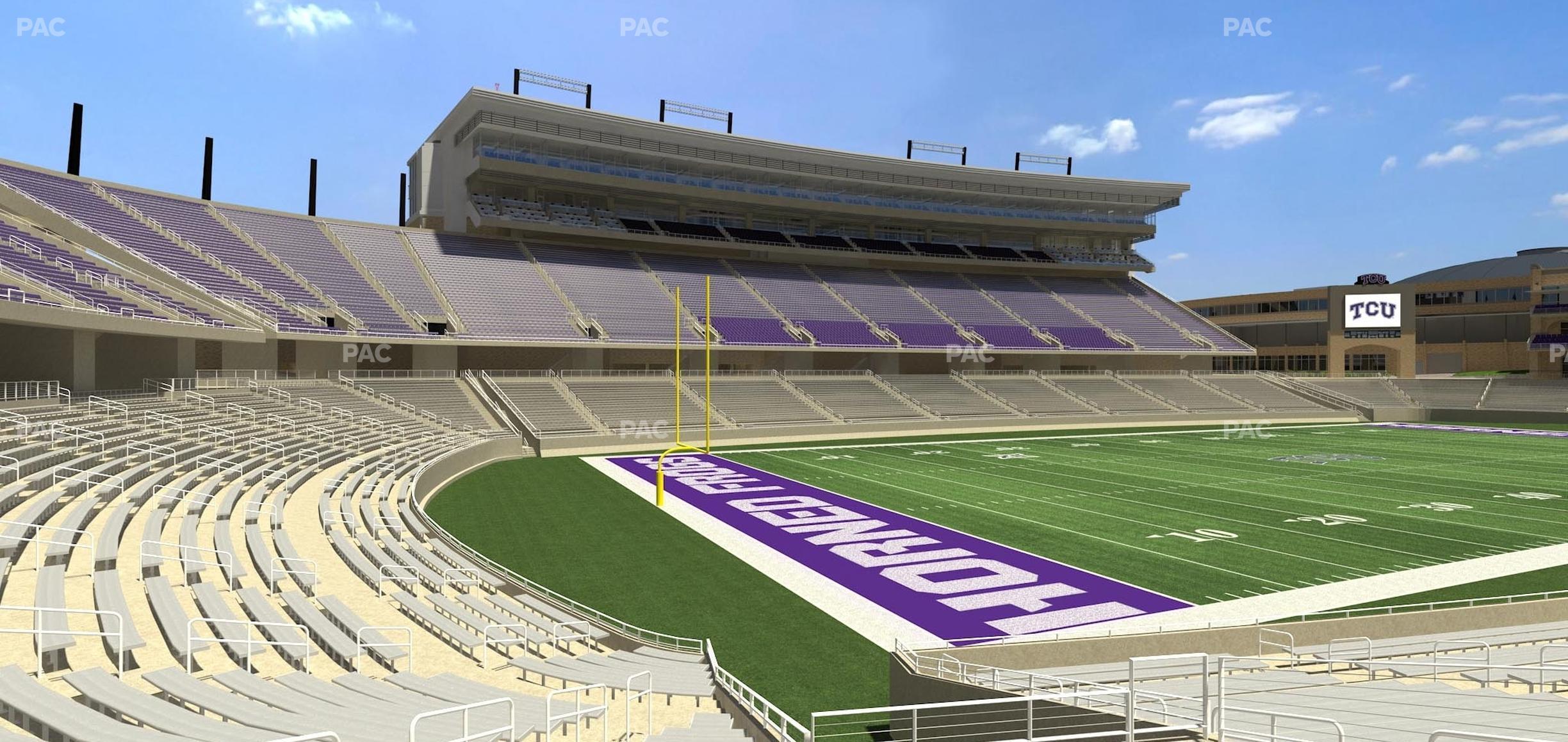 Seating view for Amon G. Carter Stadium Section 110