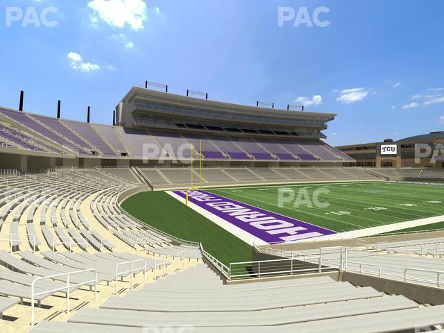 Seating view for Amon G. Carter Stadium Section 110