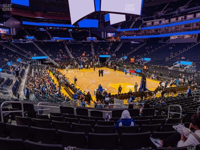 Seating view for Chase Center Section 111