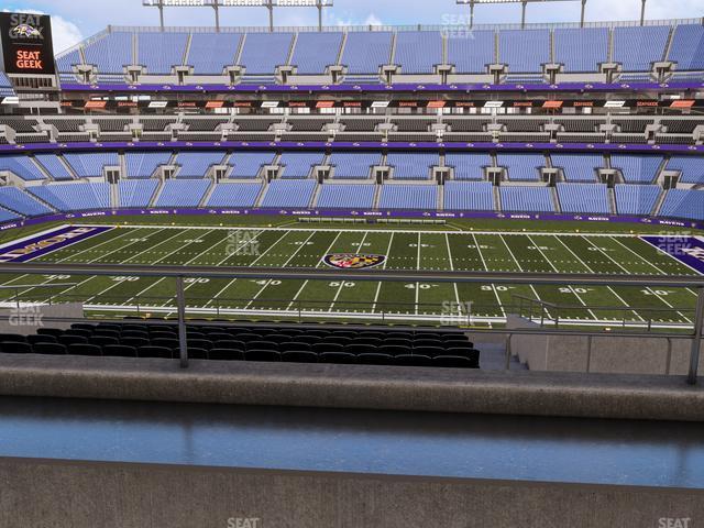 Seating view for M&T Bank Stadium Section Suite 355