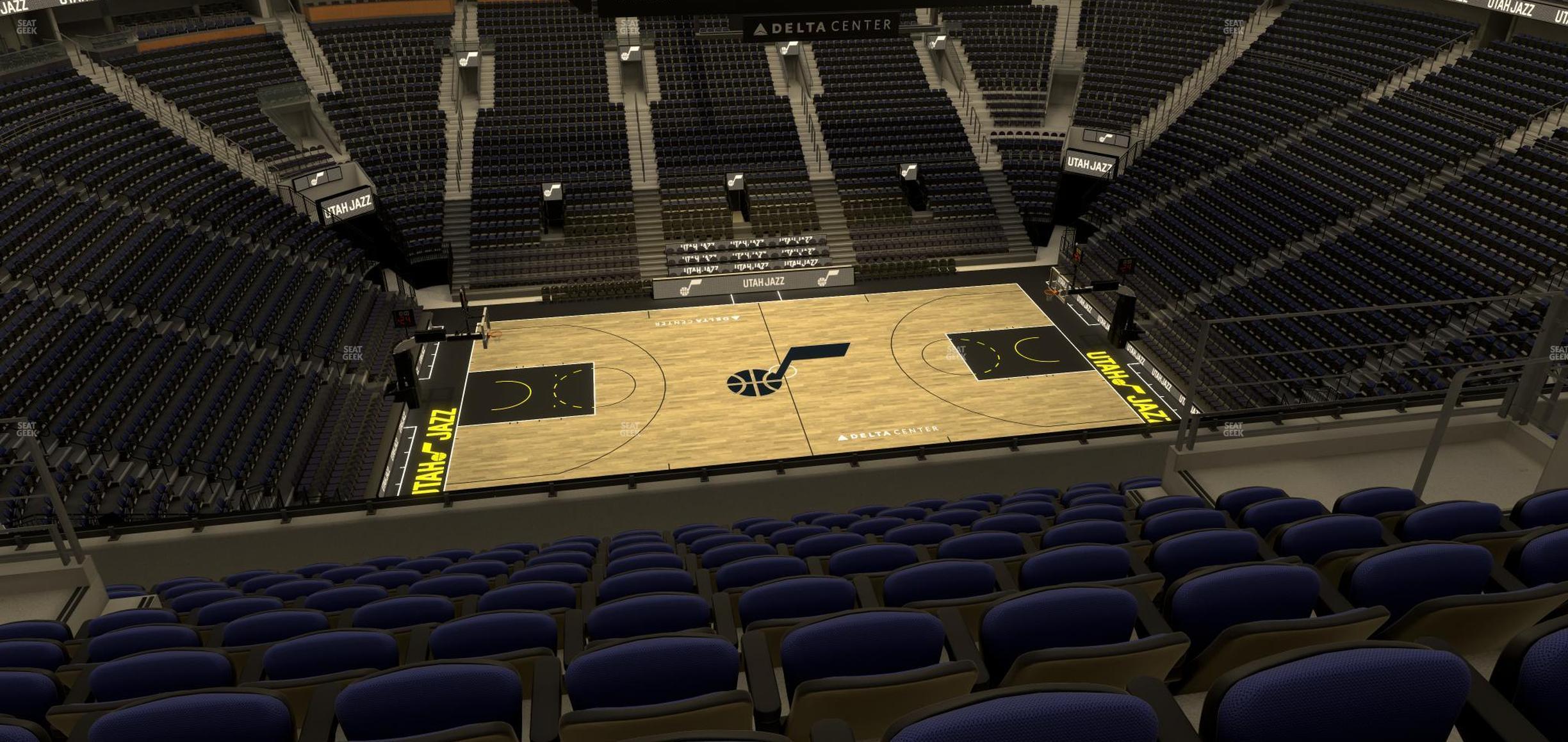 Seating view for Delta Center Section 133