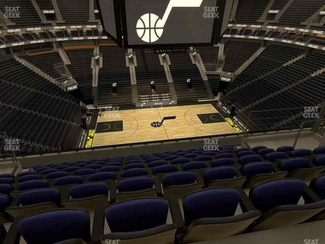 Seating view for Delta Center Section 133