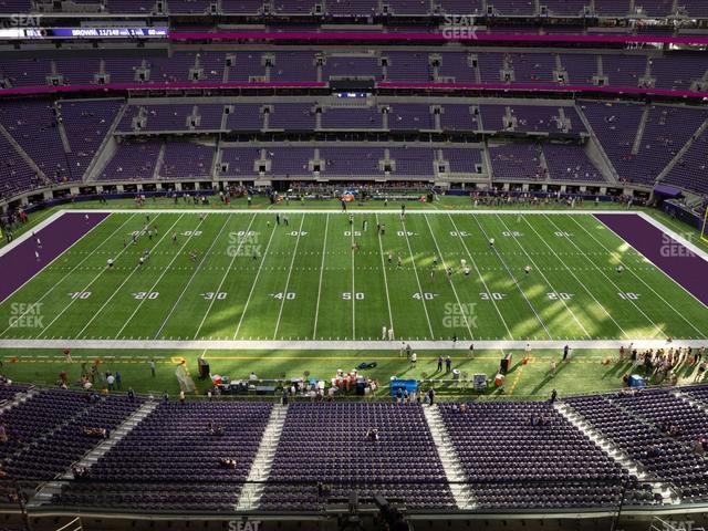 Seating view for U.S. Bank Stadium Section 312