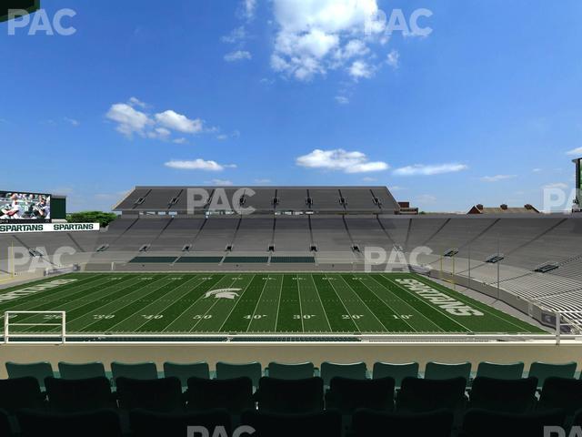 Seating view for Spartan Stadium (Michigan) Section Spartan Club 4