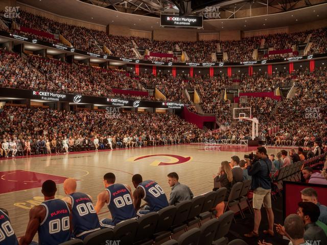 Seating view for Rocket Mortgage FieldHouse Section Floor 9