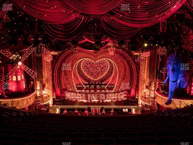 Seating view for Al Hirschfeld Theatre Section Mezzanine Rear Center