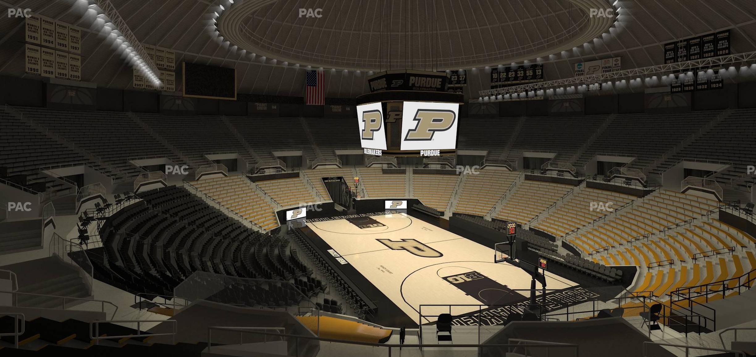 Seating view for Mackey Arena Section Upper 107