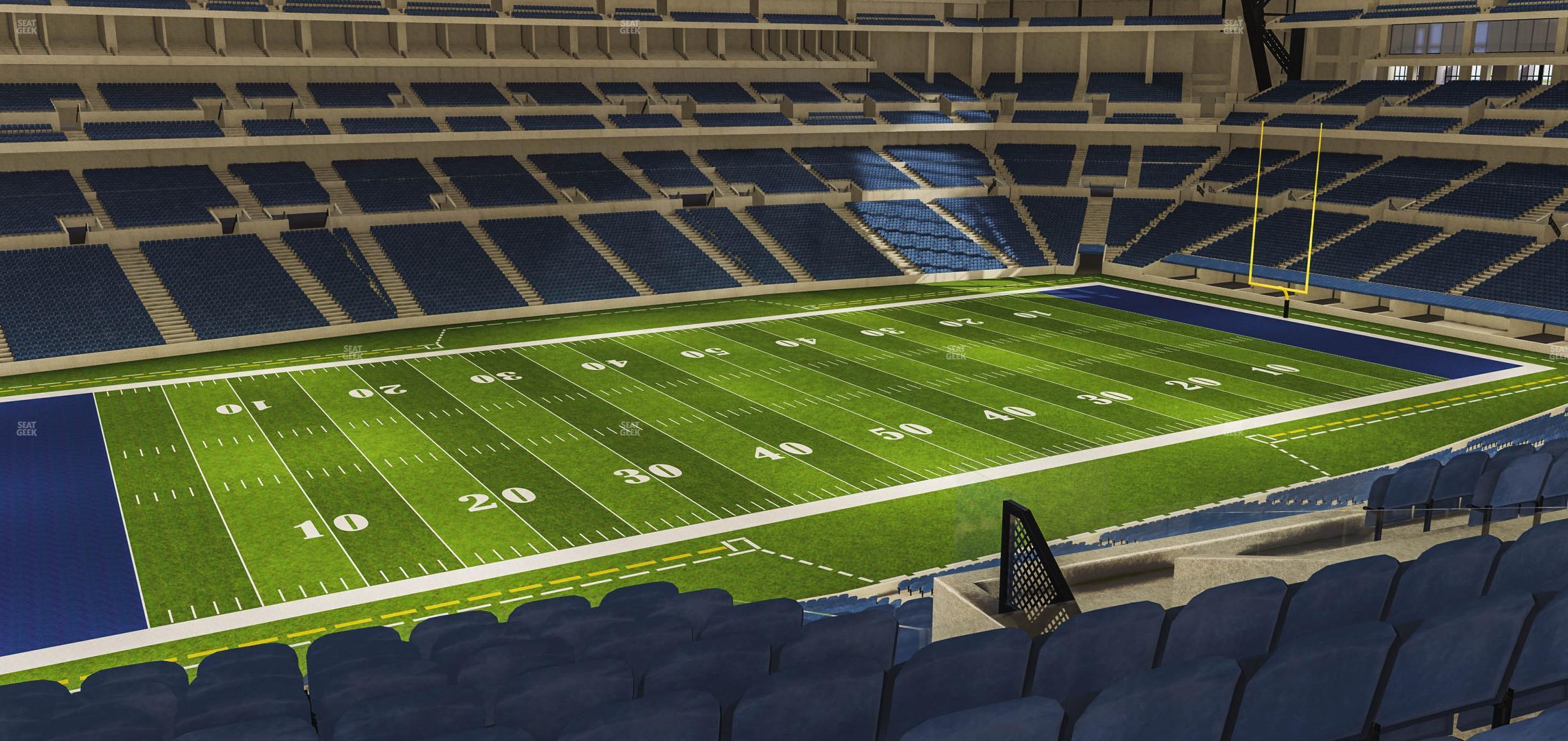 Seating view for Lucas Oil Stadium Section 444