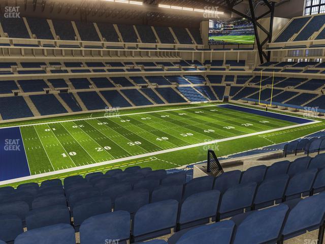 Seating view for Lucas Oil Stadium Section 444