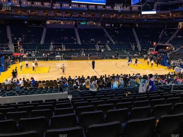 Seating view for Chase Center Section 115