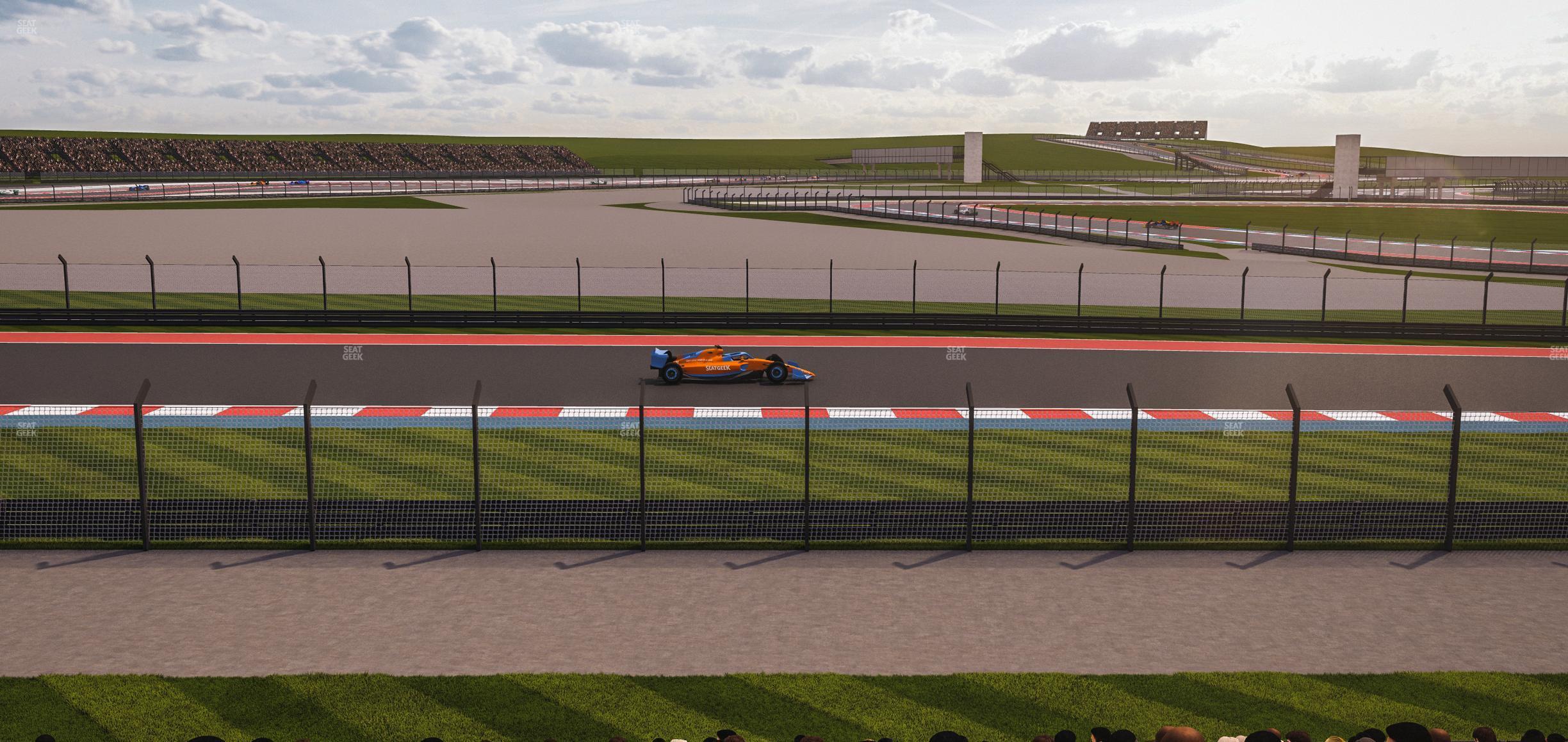 Seating view for Circuit of The Americas Section Turn 12 Bleachers 2