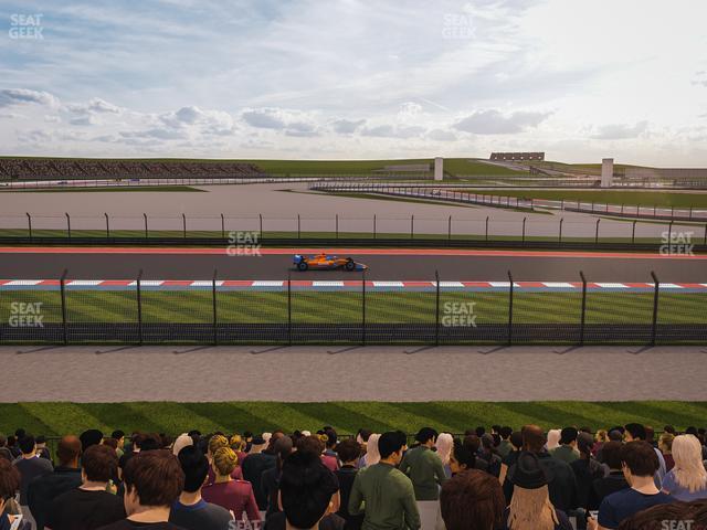 Seating view for Circuit of The Americas Section Turn 12 Bleachers 2