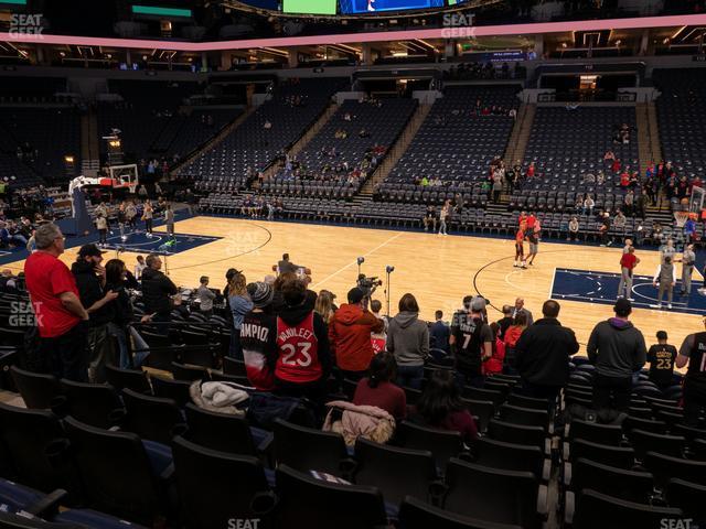 Seating view for Target Center Section 130