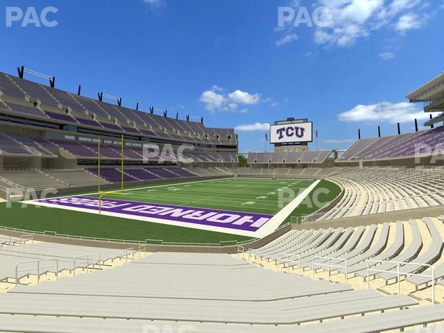 Seating view for Amon G. Carter Stadium Section 130