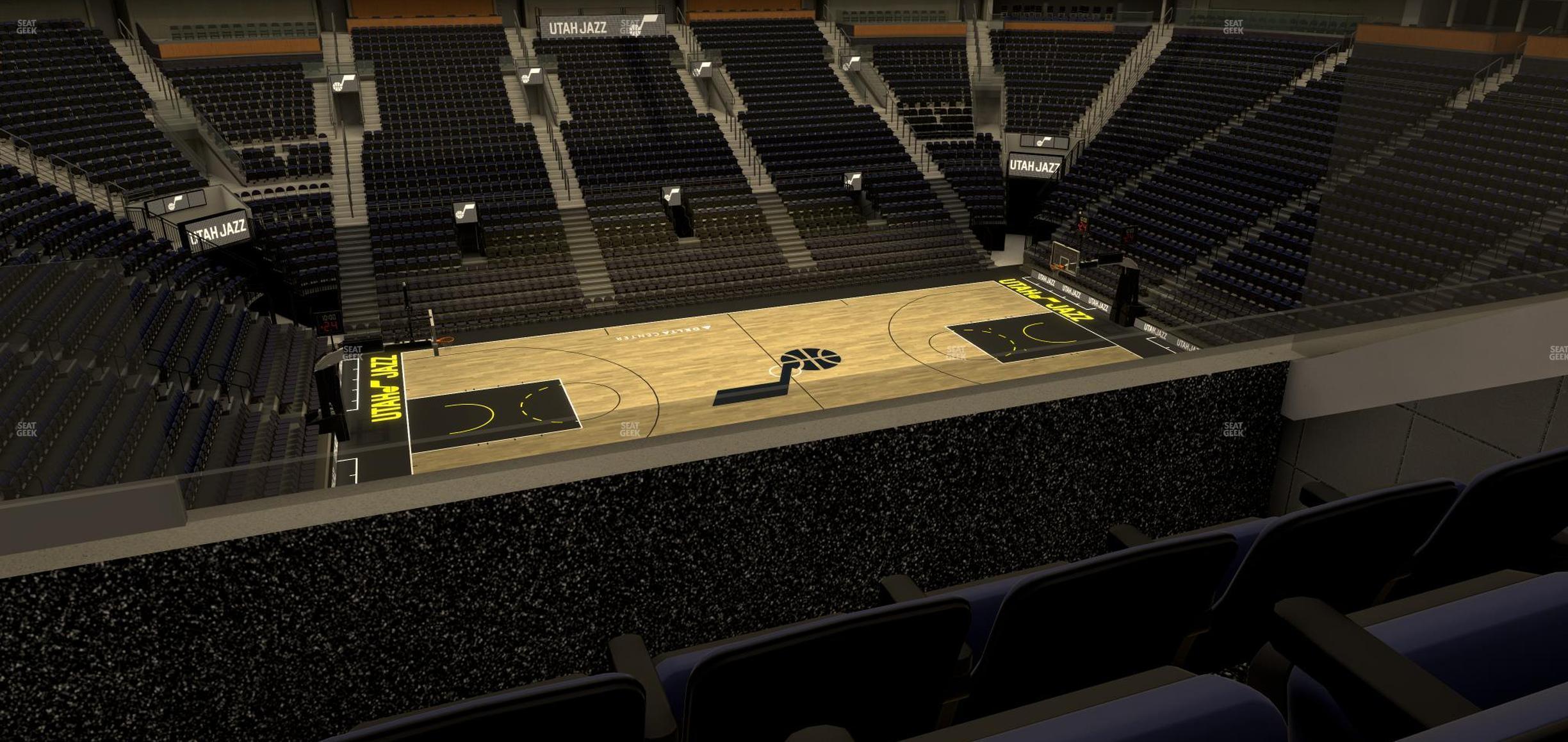 Seating view for Delta Center Section Suite 28