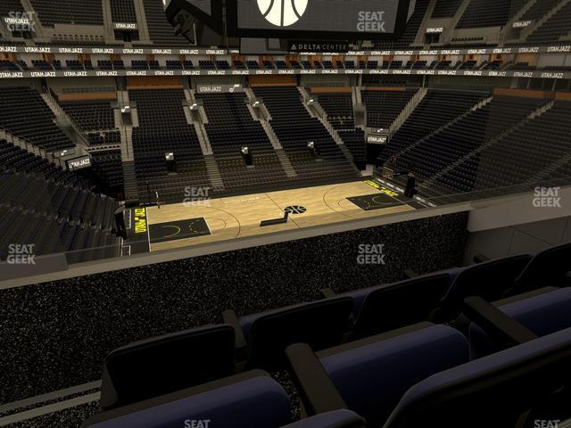 Seating view for Delta Center Section Suite 28