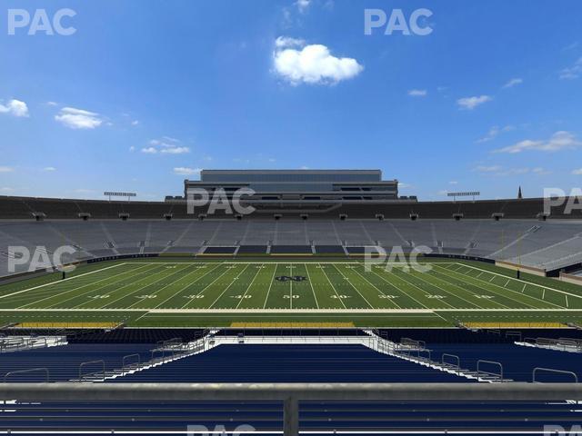 Seating view for Notre Dame Stadium Section 110