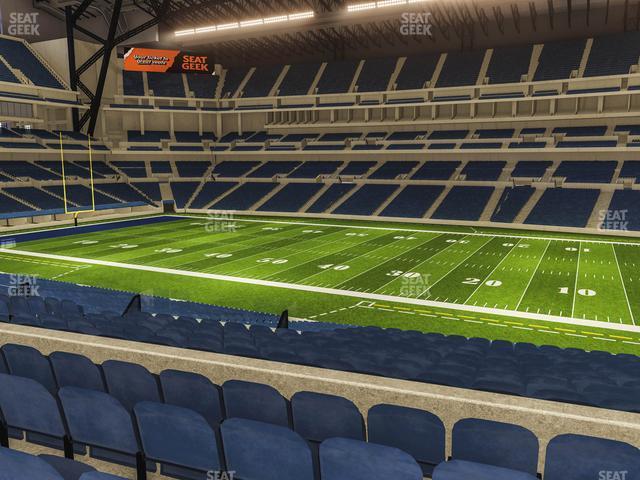 Seating view for Lucas Oil Stadium Section 210