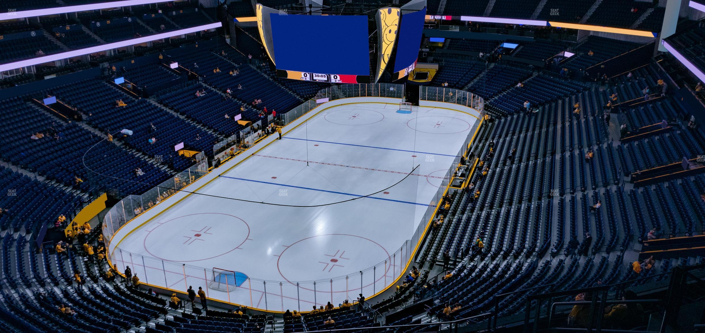 Seating view for Bridgestone Arena Section 303