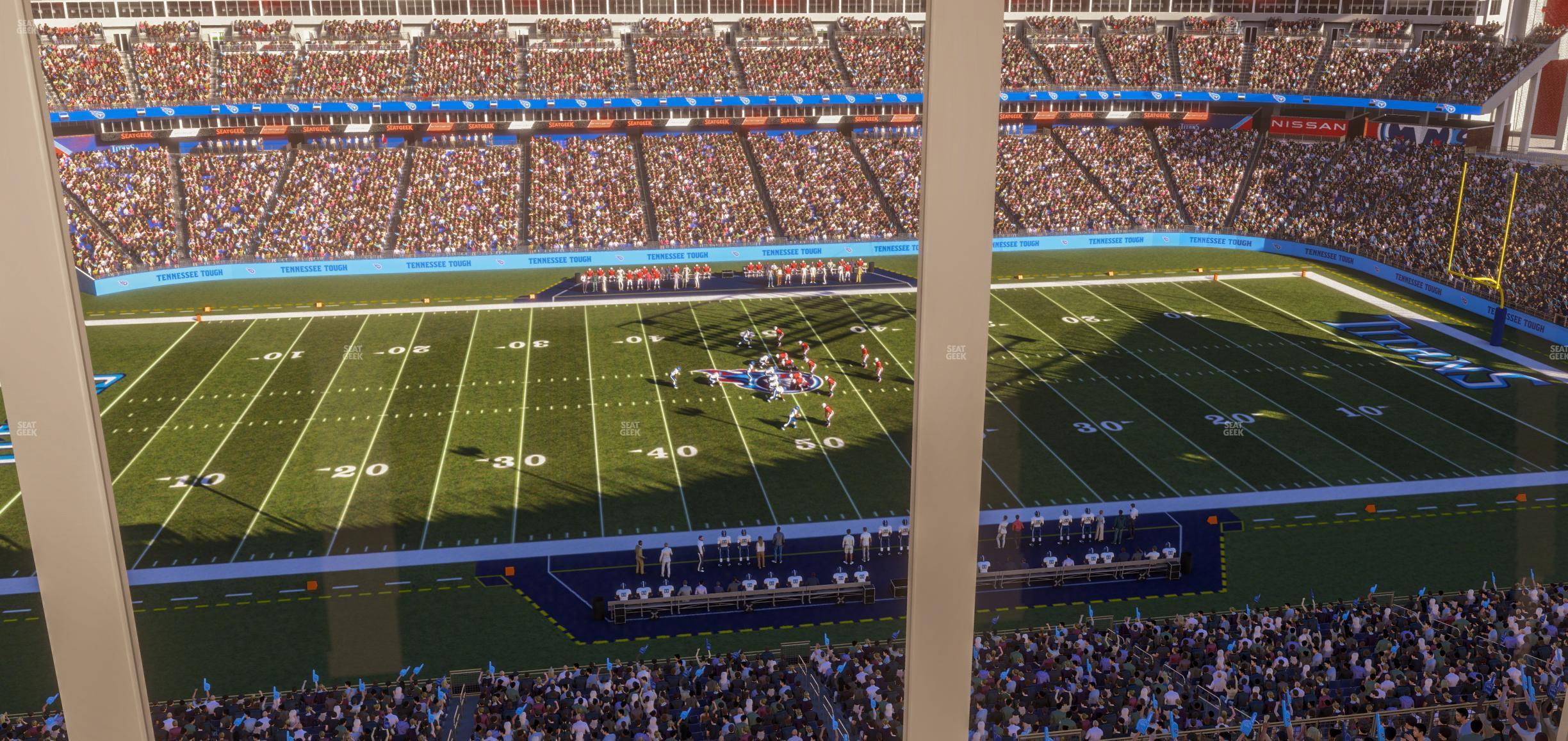 Seating view for Nissan Stadium Section Suite 674 W