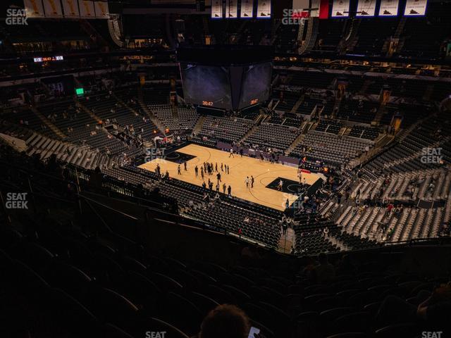 Seating view for Frost Bank Center Section 221