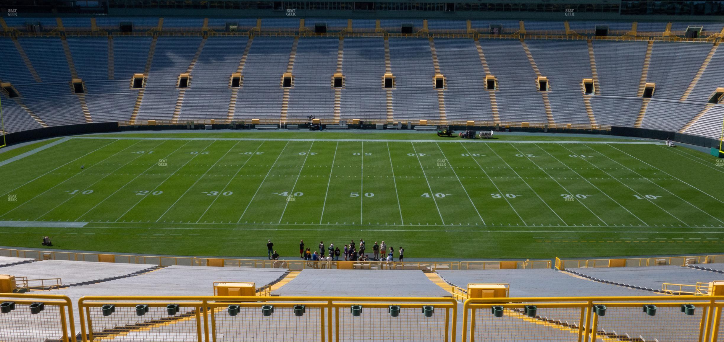 Seating view for Lambeau Field Section 419