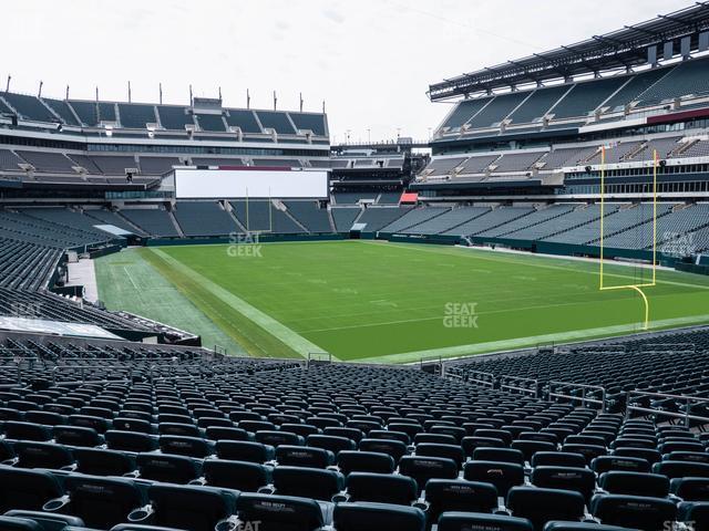 Seating view for Lincoln Financial Field Section 126