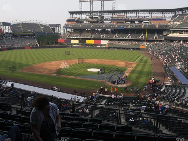 Seating view for Coors Field Section 234