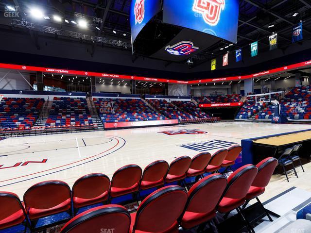 Seating view for Liberty Arena Section Courtside